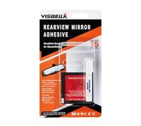 Visbella Kit de réparation de rétroviseur adhésif pour pare-brise - Excellent collage pour verre et métal