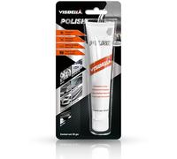 Visbella Pâte de polissage pour métal, restaurateur et agent de protection, élimine l'oxydation, le ternissement et les taches et protège les surfaces, agit sur l'acier inoxydable, le chrome