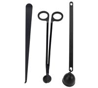 Viscacha Ensemble d'accessoires 3 en 1 pour bougie - Noir