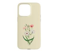 Viscaria Rose Blanc Vintage Floral Boho Wildflower Graphic Coque pour iPhone 15 Pro Max