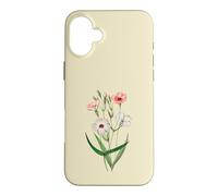 Viscaria Rose Blanc Vintage Floral Boho Wildflower Graphic Coque pour iPhone 16 Plus