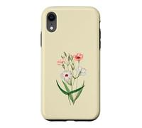 Viscaria Rose Blanc Vintage Floral Boho Wildflower Graphic Coque pour iPhone XR