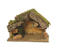 Viscio Trading 127897 Cabane avec Fontaine Non Fonctionnel en Thermo, Bois, Marron, 35 x 26 x 16 cm