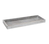 Viscio Trading 172286 Plateau en Bois, Gris, 40 x 14 x 3 cm