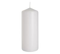Viscio Trading 178344 Bougie cylindrique, Cire, Blanc, 6 x 6 x 15 cm