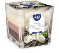 VISCIO TRADING Bougie parfumée à la vanille en verre Tricolore