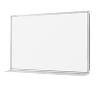 VISCOM® Tableau blanc magnétique Premium à la surface émaillée - Tableau effaçable résistant aux taches & rayures - Tableau mural aimanté, matériel de fixation & porte-marqueurs inclus - 60 x 90 cm