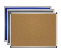 VISCOM® Tableau d'affichage en liège autocicatrisant - Tableau mémo au cadre en aluminium - Panneau d'affichage élégant pour épingler notes, photos, affiches, documents, etc. - 45 x 60 cm, naturel