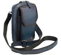 Visconti Atelier Collection Alex AT45 Petit sac à bandoulière en cuir, Bleu bruni, Taille unique