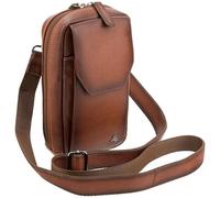 Visconti Atelier Collection Alex AT45 Petit sac à bandoulière en cuir, Burnish Tan, Taille unique