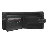 Visconti Augusta Collection SAWGGRASS Portefeuille Compact Bi-Fold en Cuir RFID Blocage AG17 Noir