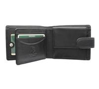 Visconti Heritage Collection Knightsbridge Portefeuille en Cuir avec Fermeture à Languette RFID Blocage HT10 Noir