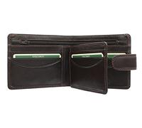 Visconti Heritage Collection Sloan Portefeuille avec Fermeture de Languette en Cuir pour Hommes RFID Blocage HT9 Chocolat
