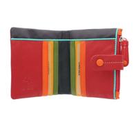 Visconti Mimi Collection Mojito Porte-Monnaie Compact en Cuir Multicolore M77 Rouge Multi