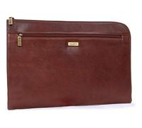 Visconti - Porte Document Cuir Homme - Pochette Pour A4 Bloc-Note et Tablette - Portefeuille Zippé - Conférencier Organiseur - 18238 BOND - Tanne