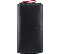 VISCONTI ® Portefeuille pour femme en cuir RFID Protection Portefeuille pour femme Bifold Multicolore Portefeuille dans un coffret cadeau Polka, Spectrum - Noir, Moderne