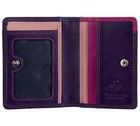 VISCONTI Rainbow Collection Madagascar Portefeuille fin en cuir RFID RB111, Baies multicolores, Taille unique, Moderne