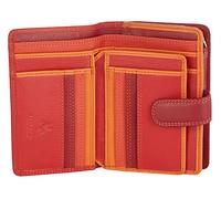 VISCONTI Twofold RFID Portefeuille en Cuir pour Femme Rainbow Multicolore Purse (RB51)