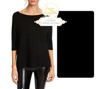 Viscool Pull Over Par Wolford L Grand Noir Élégant Shirt Aéré Léger