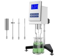 Viscosimètre rotatif numérique haute précision, testeur de viscosité de laboratoire avec 4 rotors 150 mm réglable en hauteur, pour peintures et revêtements