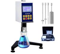 Viscosimètre Rotatif Numérique pour Une Mesure Précise de la Viscosité Des Fluides avec 4 Rotors, Écran Lcd, Précision de Sortie Des Données : +-3,0% pour les Tests de Peinture Et de Liquides 8S