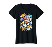 Vise au-delà des étoiles - Cadeau Licorne Arc-en-Ciel T-Shirt