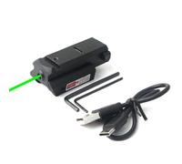 Visée Laser point vert - USB Rechargeable - avec interrupteur marche-arrêt ambidextre durée 2H - pour Rail Picatinny 20mm