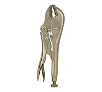 Pince-étau, mors de préhension dentés, Long. : 175 mm, Modèle Becs droits, Capacité de serrage 38 mm