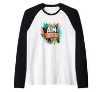 Viser plus haut avec de belles couleurs Manche Raglan