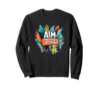 Viser plus haut avec de belles couleurs Sweatshirt