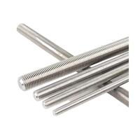 Vises à stud terminées, Tige entièrement filetée métrique en acier inoxydable 304, main gauche, M4-M24, 250mm(M8x1.25x250mm)