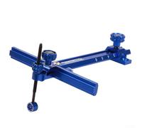 Viseur d'arc recurve compétitif avec échelle en métal et matériel de montage, vis et tournevis, corps en alliage d'aluminium pour une visée précise (bleu)
