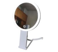 Viseur de maquillage double face éclairé, blanc C | Touch Control Surround Light et port de charge de type C pour une utilisation sur une coiffeuse