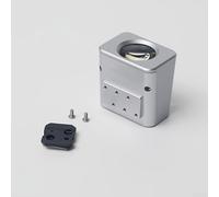 Viseur en métal compatible avec les appareils photo de 35 mm, objectif à revêtement portable améliore la clarté de l'image - 2,5 x 3,5 x 3,5 cm (35 mm argenté)