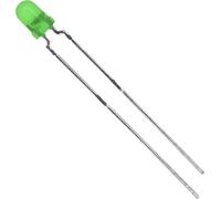 Vishay TLHG4401 LED vert rond 3 mm 14 mcd 60 ° 30 mA 2.4 V