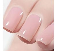 Vishine 15ml Vernis à ongles Semi-permanent Gel Jelly Rose Nude Vernis Gel UV LED Rose translucide Vernis Gel Couleur vive et laiteuse DIY Manucure Nail Art # 01