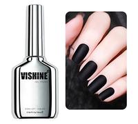 Vishine 16ml Matte Top Coat Vernis à Ongles Semi-permanent Effect Matte, Vernis Gel Soak Off UV LED pour Nail Art Manicure 003