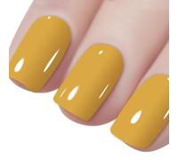 Vishine 16ml Vernis à Ongles Gel Couleur GingerYellow, Vernis Semi Permanent Soak Off UV LED Gel Polish Nail Art Manucure 16ml L019