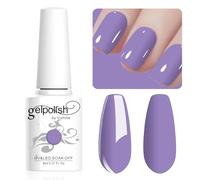 Vishine 8ml Vernis à Ongles Gel Semi Permanent Couleur Lilas, Vernis Semi Permanent Soak Off UV LED Gel Polish Nail Art Manucure Salon DIY LM074