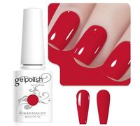 Vishine 8ml Vernis à Ongles Gel Semi Permanent Couleur Rouge bordeaux, Vernis Semi Permanent Soak Off UV LED Gel Polish Nail Art Manucure Salon DIY L259
