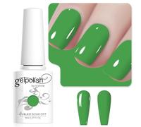 Vishine 8ml Vernis à Ongles Gel Semi Permanent Couleur Vert gazon, Vernis Semi Permanent Soak Off UV LED Gel Polish Nail Art Manucure Salon DIY L233