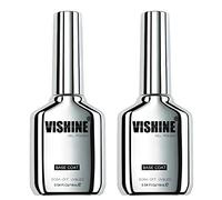 Vishine Lot de 2Pcs Base Coat 16ml, Protection Couche de Base Foundation pour Vernis Gel Semi Permanent, Soak Off UV LED Gel, Nail Art Design Soak Off Gel Manucure 0.54 Fl Oz (Pack of 2)