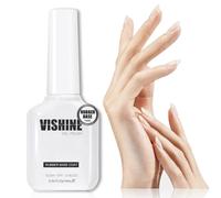 Vishine Rubber Base 5 en 1 Rubber Builder Transparent, 16ML Clair Vernis Semi-Permanent Gel Vernis à Ongles UV LED Gel Polish Renforcement et Réparation de Manucure Nail Art #060