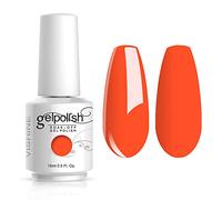 Vishine Vernis à ongles Semi-permanent Soak-off UV LED Nail Art Manucure Base Top Coat Orange vif (1559)
