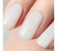 Vishine Vernis gel Semi-Permanent Blanc Laiteux, Vernis à ongles French White Milky Blanc Naturel Nail Art UV LED Soak Off Manicure 15ml