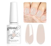 Vishine Vernis Semi-Permanent Neutre Transparent,8ml Jelly Beige crème Vernis à ongles Gel Naturel French Manucure Nail Art UV LED Soak Off Gel #L145