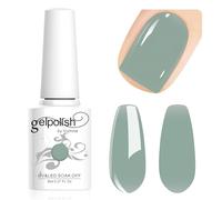 Vishine Vernis Semi-Permanent Neutre Transparent,8ml Jelly Bleu-vert sauge Vernis à ongles Gel Naturel French Manucure Nail Art UV LED Soak Off Gel #L164