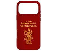 Vishnu, Narayana Om Namo Bhagvate Vasudevaya, Hindu God Puja Coque pour iPhone 17 Pro Max