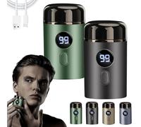 Vishopee Shaver, Vishopee Mini Shaver, Vishopee Mini Portable Electric Shaver, 2025 New Upgrade Pocket Shaver USB Mini Shavers, Rechargeable Waterproof Electric Razor (2pcs-Mix-a)