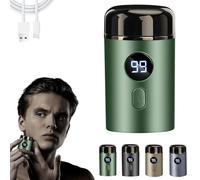 Vishopee Shaver, Vishopee Mini Shaver, Vishopee Mini Portable Electric Shaver, 2025 New Upgrade Pocket Shaver USB Mini Shavers, Rechargeable Waterproof Electric Razor (Green)